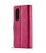 LC.IMEEKE Roze Bookcase Hoesje voor de Samsung Galaxy Z Fold 4