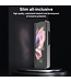 LC.IMEEKE Zwart Carbon Bookcase Hoesje voor de Samsung Galaxy Z Fold 4