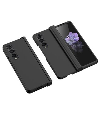 Zwart Skintouch Hardcase Hoesje Samsung Galaxy Z Fold 4