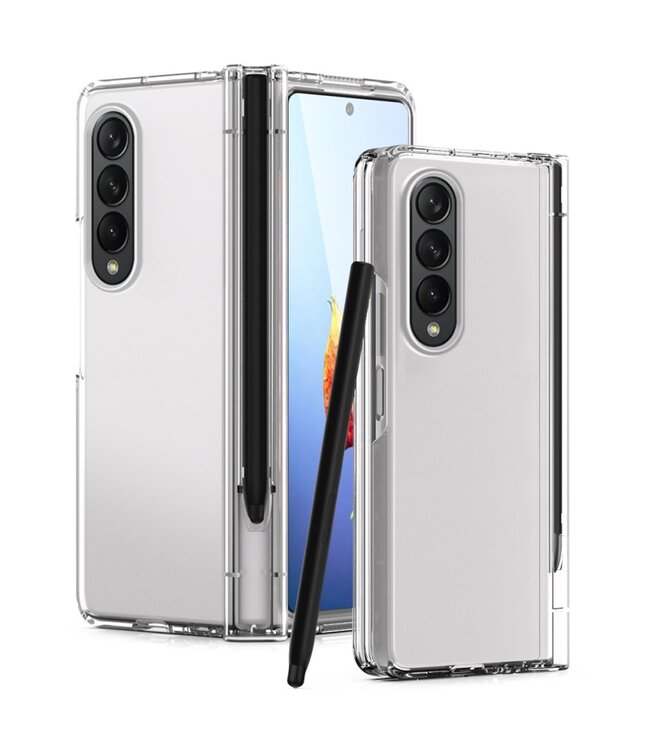 Transparant Backcover Hoesje met stylus en screenprotector voor de Samsung Galaxy Z Fold 4