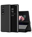 Zwart Mirror Backcover Hoesje voor de Samsung Galaxy Z Fold 4