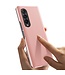 Roze Mirror Backcover Hoesje voor de Samsung Galaxy Z Fold 4