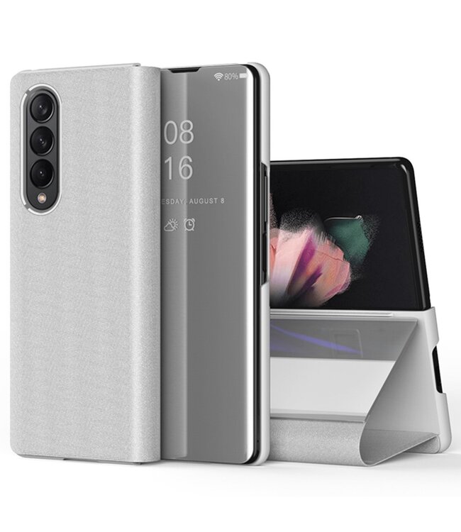 Zilver Mirror Backcover Hoesje voor de Samsung Galaxy Z Fold 4