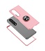 Roze Ringstand Backcover Hoesje voor de Samsung Galaxy Z Fold 4