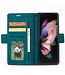 Forwenw Cyaan Bookcase Hoesje voor de Samsung Galaxy Z Fold 4
