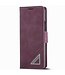 Forwenw Bordeaux Rood Stijlvol Bookcase Hoesje voor de Samsung Galaxy Z Fold 4