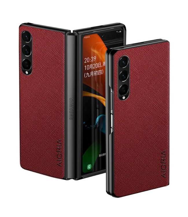 Aioria Rood Backcover Hoesje voor de Samsung Galaxy Z Fold 4