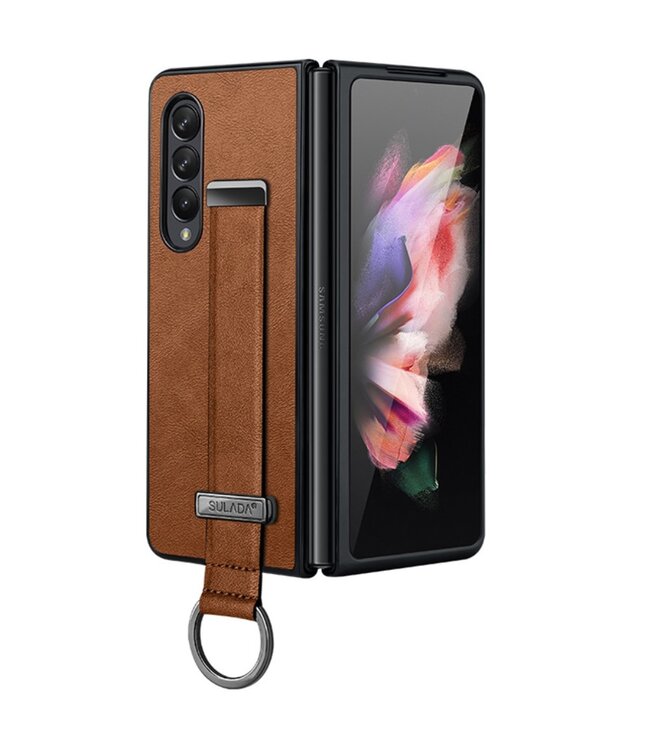 SULADA Bordeaux Rood Backcover Hoesje voor de Samsung Galaxy Z Fold 4