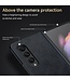 SULADA Zwart Faux leren Backcover Hoesje voor de Samsung Galaxy Z Fold 4