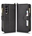 Zwart Rits Bookcase Hoesje voor de Samsung Galaxy Z Fold 4