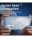 Zilver Backcover Hoesje met tempered glas voor de Samsung Galaxy Z Fold 4