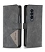 Binfen Color Zwart Modern Bookcase Hoesje voor de Samsung Galaxy Z Fold 4