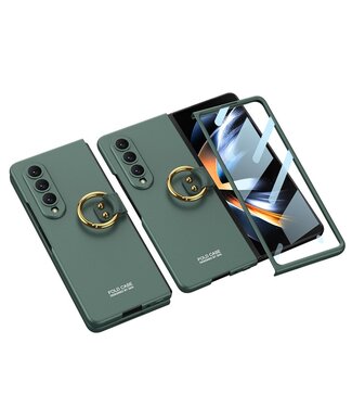 GKK Groen Hardcase Hoesje met tempered glas Samsung Galaxy Z Fold 4