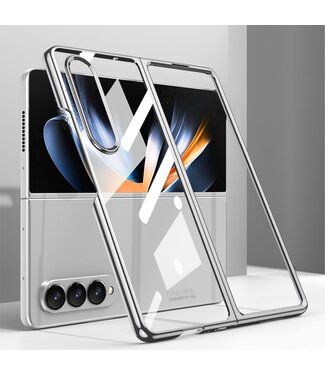 GKK Zilver / Transparant Hardcase Hoesje Samsung Galaxy Z Fold 4
