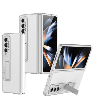 GKK Zilver Stand Backcover Hoesje Samsung Galaxy Z Fold 4