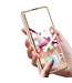 GKK Roze Backcover Hoesje met tempered glas voor de Samsung Galaxy Z Fold 4