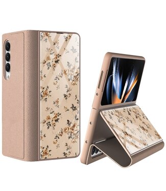 GKK Bloemen Backcover Hoesje met Standfunctie Samsung Galaxy Z Fold 4