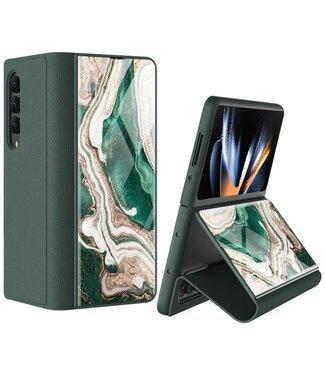 GKK Groen Backcover Hoesje met Standfunctie Samsung Galaxy Z Fold 4