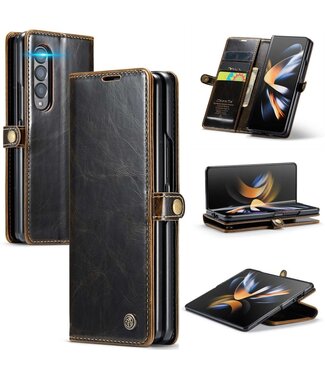Koffiebruin Bookcase Hoesje Samsung Galaxy Z Fold 4