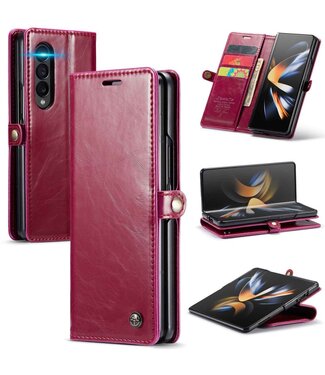 CaseMe Rood Bookcase Hoesje Samsung Galaxy Z Fold 4