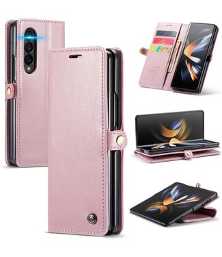 CaseMe Roze Bookcase Hoesje Samsung Galaxy Z Fold 4