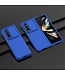 Blauw Hardcase Hoesje met Tempered Glas en penhouder voor de Samsung Galaxy Z Fold 4