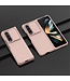 Roze Hardcase Hoesje met Tempered Glas en penhouder voor de Samsung Galaxy Z Fold 4
