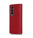 Bordeaux Rood Grid Bookcase Hoesje voor de Samsung Galaxy Z Fold 4