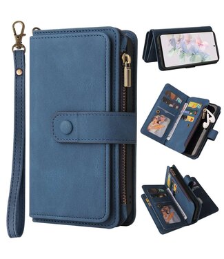 Blauw Pasjeshouders Wallet Hoesje Google Pixel 7