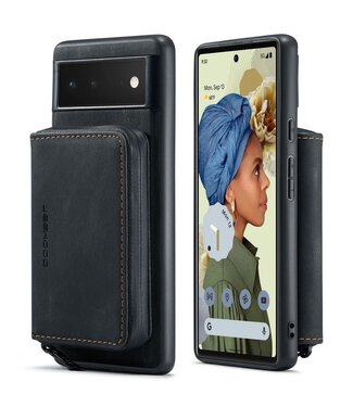 Jeehood Zwart Pasjeshouder Faux Leder Hoesje Google Pixel 7