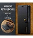 DG.Ming Zwart Splitleer Bookcase Hoesje voor de Google Pixel 7