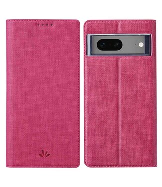 Vili DMX Roze Zijden Bookcase Hoesje Google Pixel 7