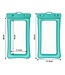 Turquoise Waterdicht Universeel Pouch hoesje (tot 7.2 inch telefoons)