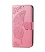 Roze Vlinder Bookcase Hoesje voor de Samsung Galaxy A13 (5G) / A04s