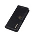 Khazneh Zwart Bookcase Hoesje met Drukknoop Sluiting voor de Samsung Galaxy A13 (5G) / A04s
