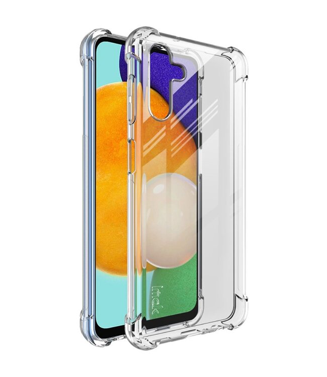 IMAK Transparant TPU Hoesje met Screenprotector voor de Samsung Galaxy A13 (5G) / A04s