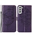 YB Dark Purple Vlinder Bookcase Hoesje voor de Samsung Galaxy S23