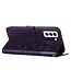 YB Dark Purple Vlinder Bookcase Hoesje voor de Samsung Galaxy S23