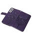 YB Dark Purple Vlinder Bookcase Hoesje voor de Samsung Galaxy S23