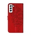 YB Rood Vlinder Bookcase Hoesje voor de Samsung Galaxy S23