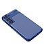 Blauw Carbon TPU Hoesje voor de Samsung Galaxy S23