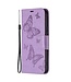 Binfen Color Paars Vlinders Bookcase Hoesje voor de Samsung Galaxy S23