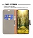 Binfen Color Grijs Litchee Bookcase Hoesje voor de Samsung Galaxy S23