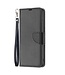 Binfen Color Zwart Litchee Bookcase Hoesje voor de Samsung Galaxy S23