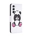 Binfen Color  Panda Bookcase Hoesje voor de Samsung Galaxy S23