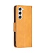 Binfen Color Geel / Oranje Bookcase Hoesje met Polsbandje voor de Samsung Galaxy S23