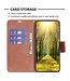 Binfen Color Bruin Bookcase Hoesje met Polsbandje voor de Samsung Galaxy S23