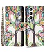 Binfen Color  Boom Bookcase Hoesje voor de Samsung Galaxy S23
