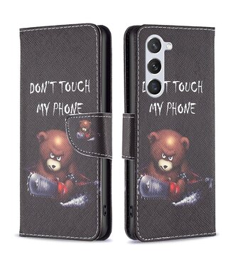 Binfen Color Don't Touch My Phone Bookcase Hoesje Samsung Galaxy S23