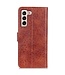 Bruin Glad Bookcase Hoesje voor de Samsung Galaxy S23